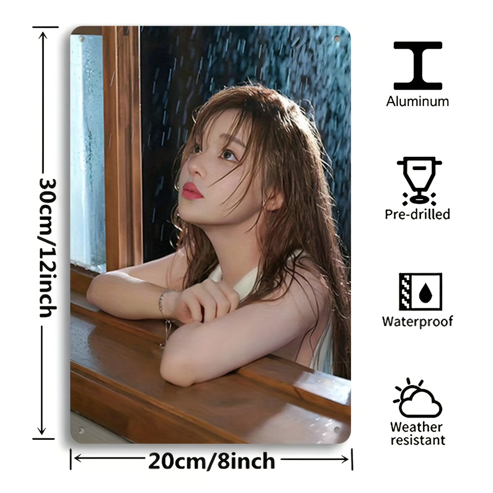 Home Office Gif - ภาพตกแต่งผนังอะลูมิเนียมรูปหยดน้ำ 2026Raindrop สำหรับผู้หญิง, แบบแบน 2 มิติ