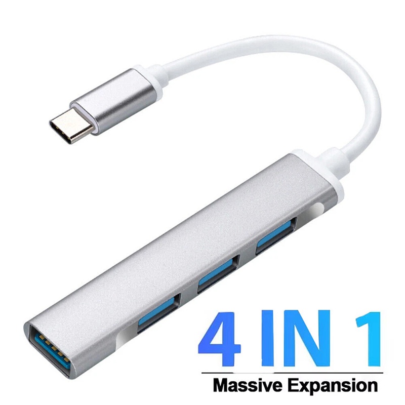 Home Office For Mac - ฮับขยายพอร์ต Type-C 4-in-1 ฮับ USB C