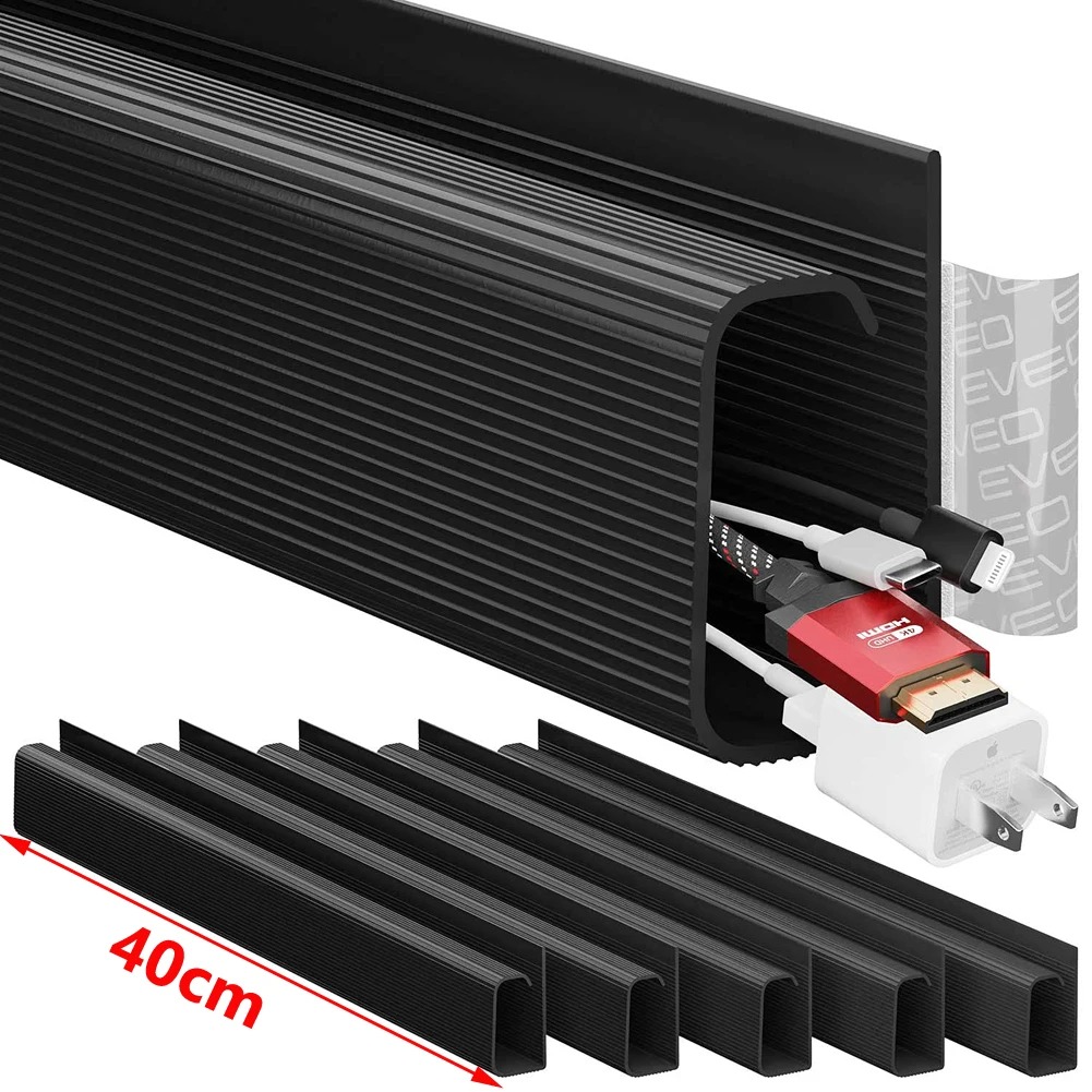 Power Strip Desk - ถาดจัดการสายไฟใต้โต๊ะ 2 ชิ้น ขนาด 40 ซม./15.75