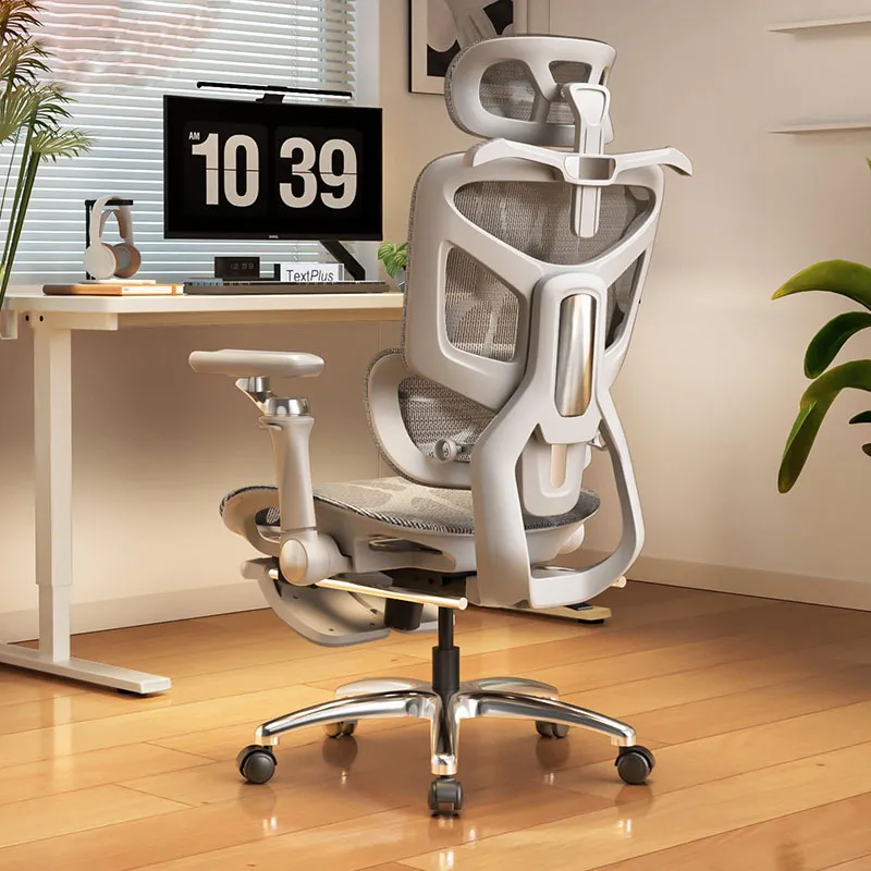 Home Office Chair - เก้าอี้คอมพิวเตอร์ตามหลักสรีรศาสตร์พร้อมพนักพิงหลัง เก้าอี้เล่นเกมสำหรับใช้ในบ้าน นั่งสบาย ปรับเอนได้ เหมาะสำหรับผู้ชายที่ทำงานนั่งมาก