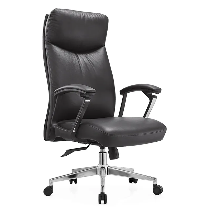 Home Office Chair - เก้าอี้คอมพิวเตอร์ตามหลักสรีรศาสตร์ เก้าอี้หนังสำหรับโฮมออฟฟิศ เก้าอี้ผู้บริหารที่นั่งสบาย เหมาะสำหรับนักธุรกิจ ผู้จัดการ ใช้ทำงานที่โต๊ะ