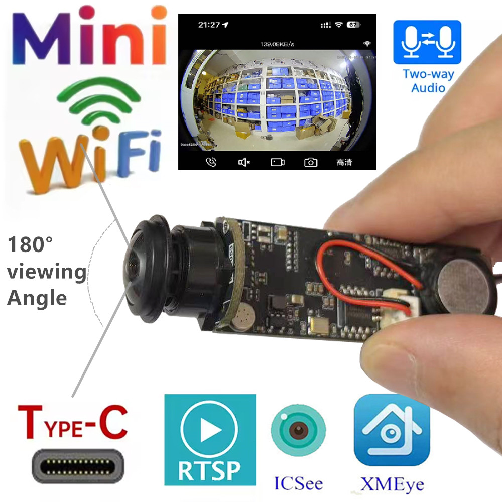 Home Office Xp - กล้องมินิ HD WiFi โมดูล DIY สำหรับบ้านและสำนักงาน