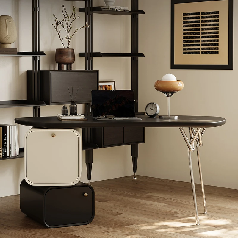 Home Office L Shaped Desk - ลิ้นชักสำนักงาน โต๊ะคอมพิวเตอร์ โต๊ะเครื่องแป้ง ที่เก็บเครื่องสำอาง โต๊ะทำงาน โต๊ะทำเล็บ