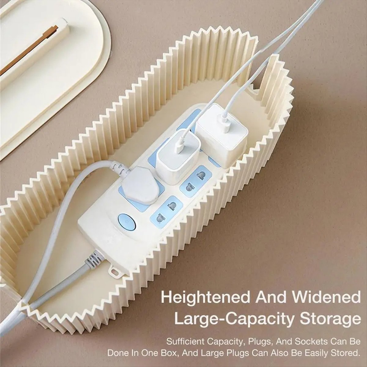กล่องจัดระเบียบสายไฟ AA97 กล่อ - Power Strip Desk บทวิจารณ์และราคา