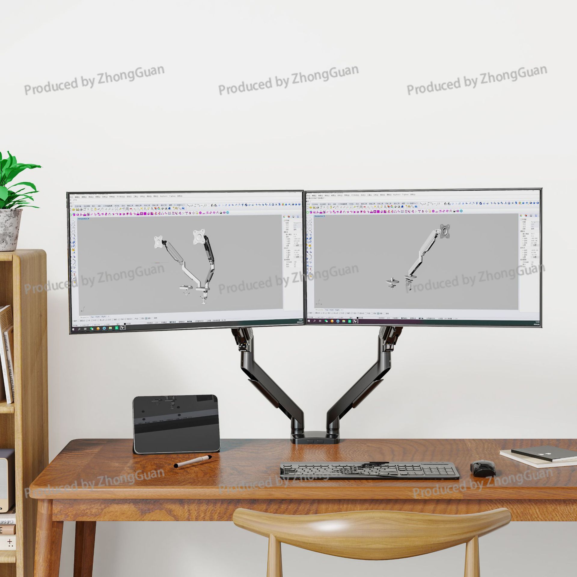 ขาตั้งจอภาพแบบแขนคู่พร้อมแก๊สส - Monitor Arm Dual บทวิจารณ์และราคา