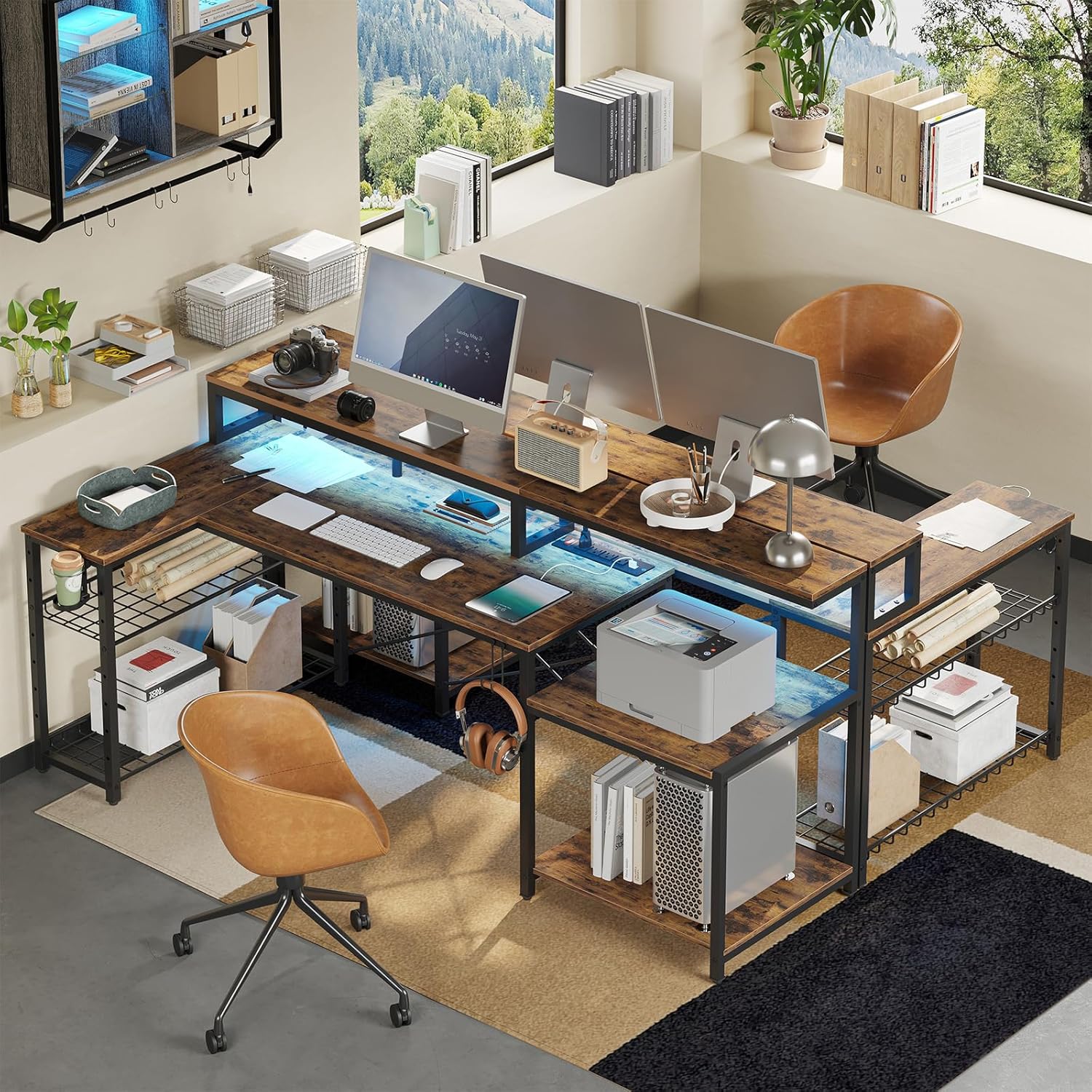 โต๊ะคอมพิวเตอร์ขนาด 71.5 นิ้ว  - Home Office L Shaped Desk บทวิจารณ์และราคา