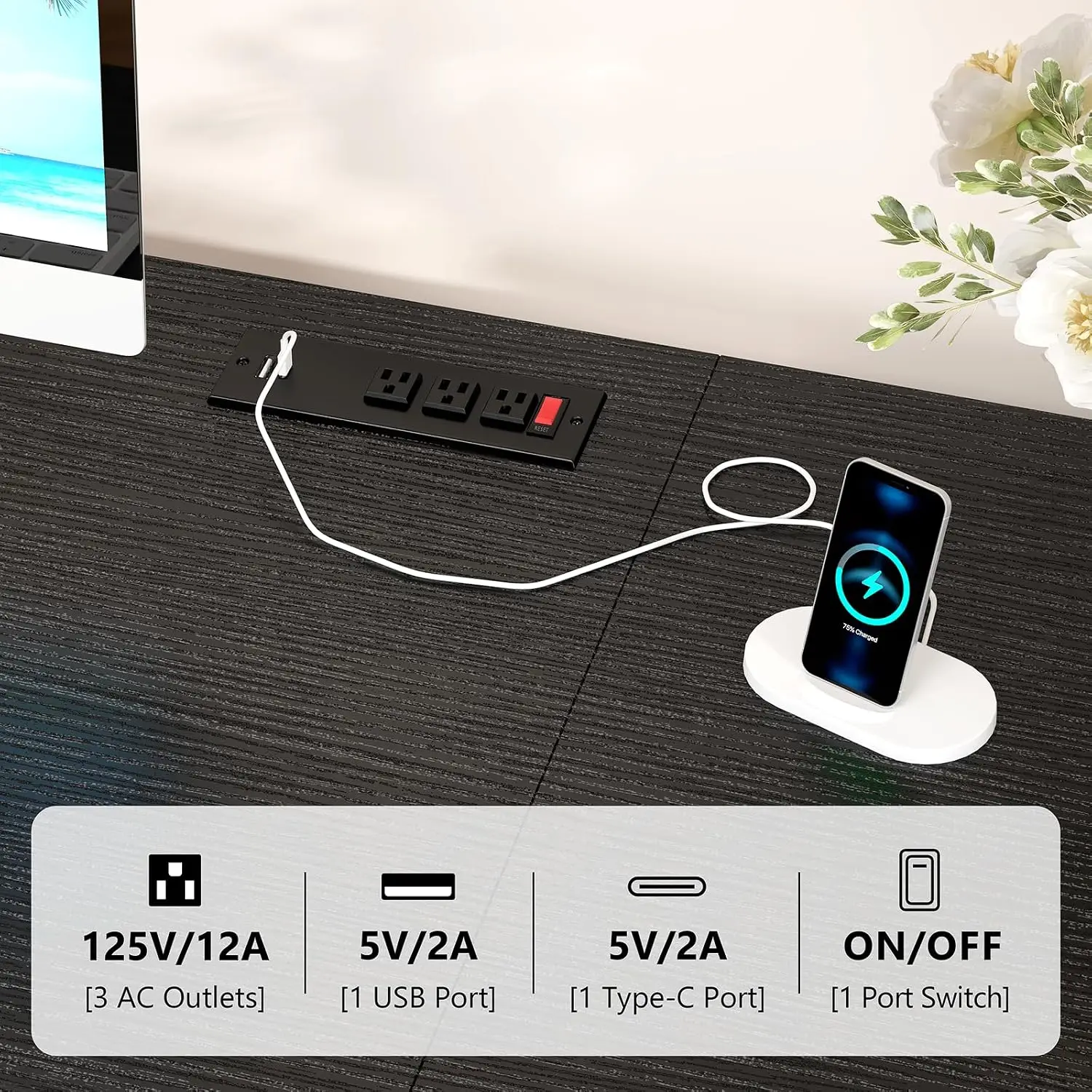 โต๊ะคอมพิวเตอร์ขนาด 60 นิ้ว พร - Home Office L Shaped Desk บทวิจารณ์และราคา