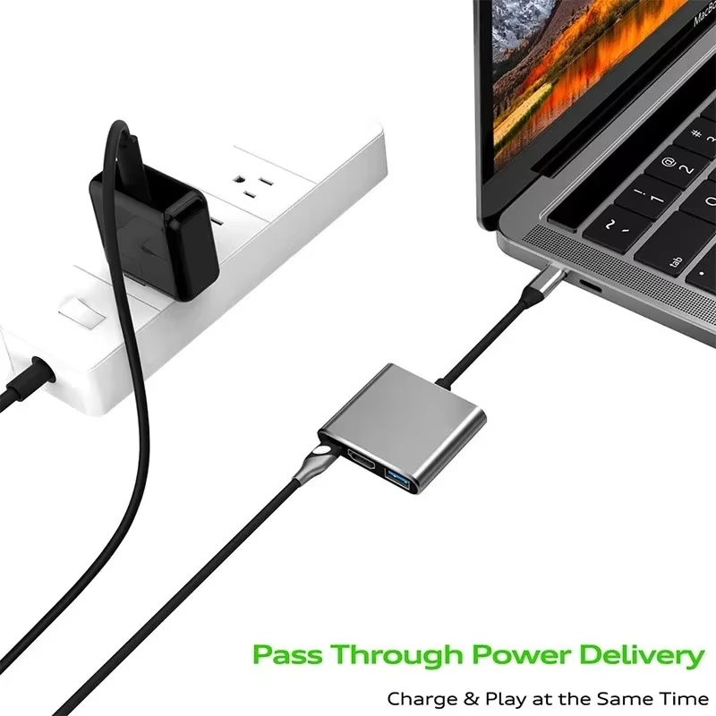 KEBIDUMEI 3-in-1 USB C Hub USB - Home Office For Mac บทวิจารณ์และราคา