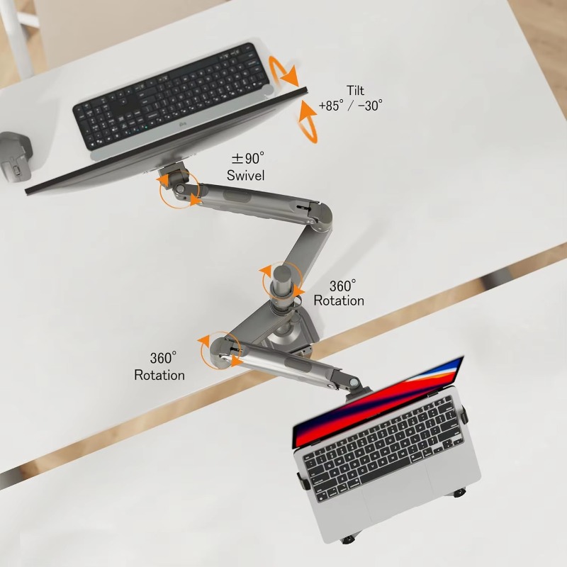 ขาตั้งแล็ปท็อปแบบคู่ 2 in 1 พร - Monitor Arm Dual บทวิจารณ์และราคา