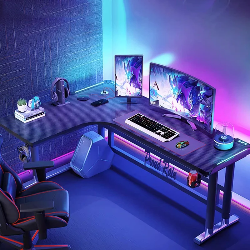 โต๊ะคอมพิวเตอร์สำหรับเล่นเกมพร - Home Office L Shaped Desk บทวิจารณ์และราคา