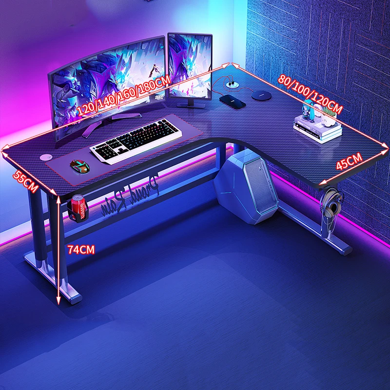 โต๊ะคอมพิวเตอร์สำหรับเล่นเกมพร - Home Office L Shaped Desk บทวิจารณ์และราคา