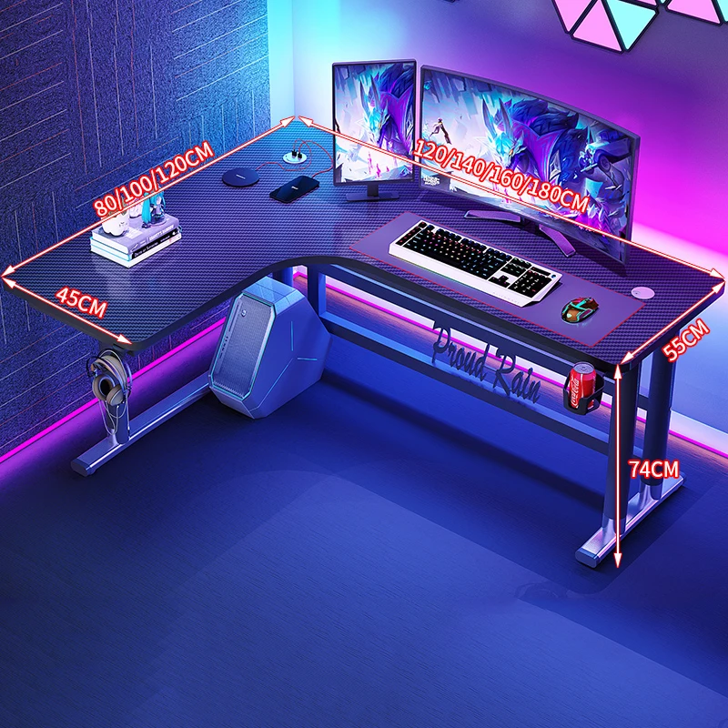โต๊ะคอมพิวเตอร์สำหรับเล่นเกมพร - Home Office L Shaped Desk บทวิจารณ์และราคา