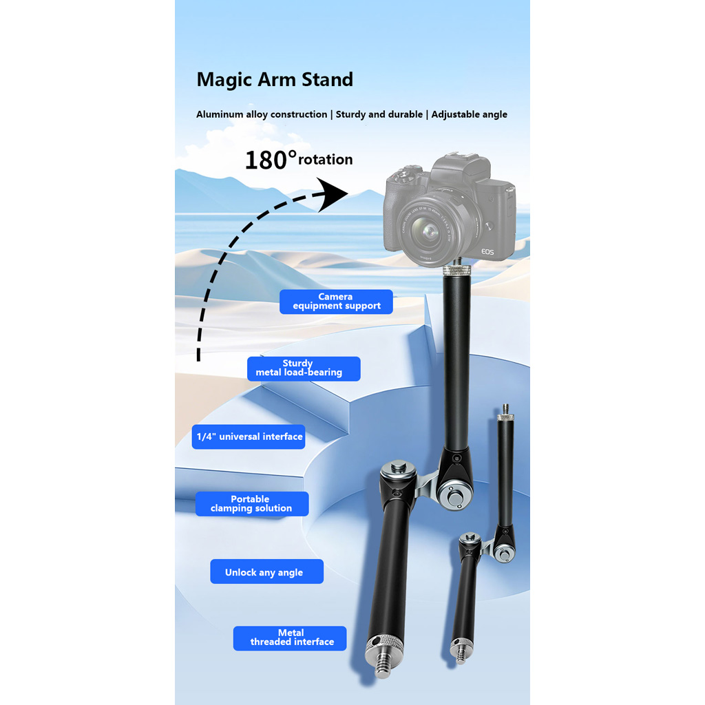 180 °   ขาตั้งแขนคู่แบบปรับได้ - Monitor Arm Dual บทวิจารณ์และราคา