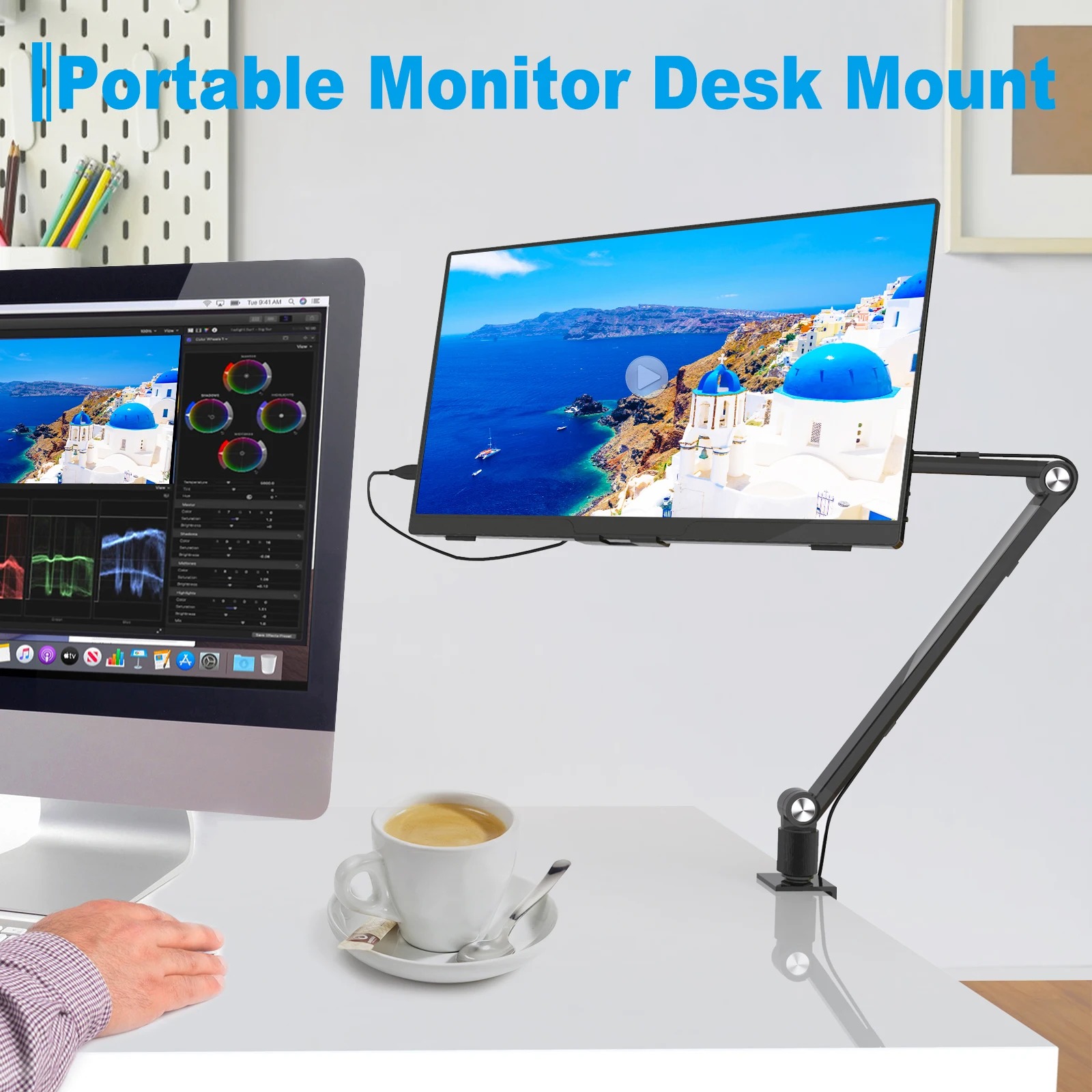 2025 แท็บเล็ตสําหรับ Ipad แบบพ - Monitor Arm Dual บทวิจารณ์และราคา