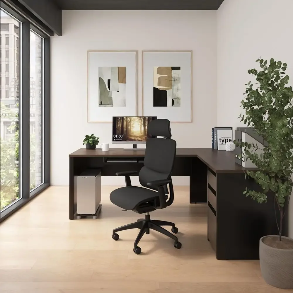 โต๊ะทำงานรูปตัว L ขนาด 72 นิ้ว - Home Office L Shaped Desk บทวิจารณ์และราคา