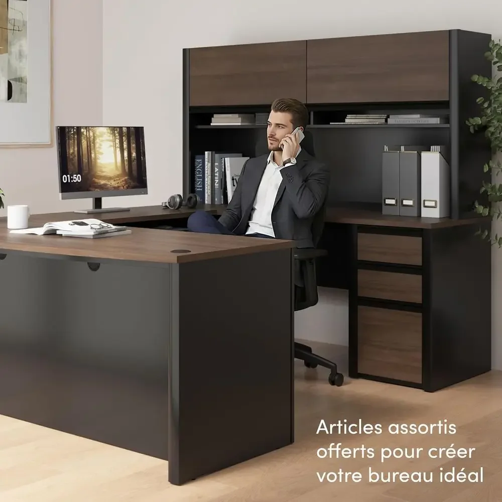 โต๊ะทำงานรูปตัว L ขนาด 72 นิ้ว - Home Office L Shaped Desk บทวิจารณ์และราคา