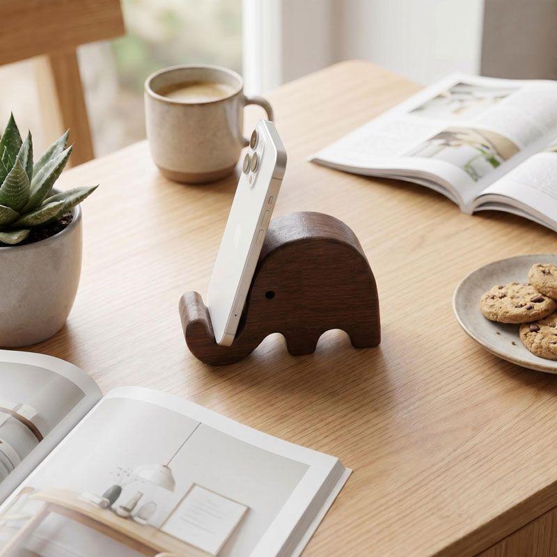 ที่วางโทรศัพท์ไม้เนื้อแข็งวอลน - Home Office Design บทวิจารณ์และราคา