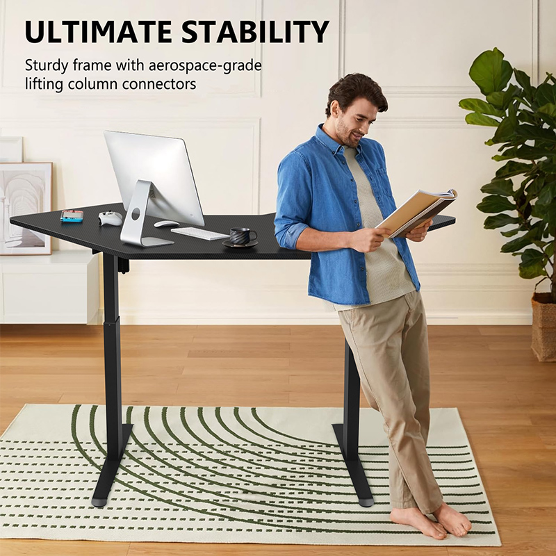 โต๊ะทำงานปรับระดับความสูงได้ด้ - Home Office L Shaped Desk บทวิจารณ์และราคา