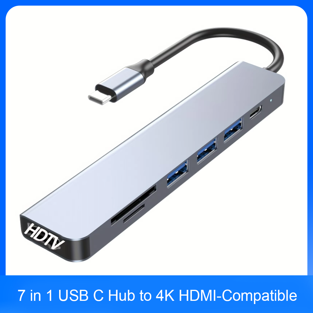 ฮับ USB C 7 in 1 รองรับ HDMI 4 - Home Office For Mac บทวิจารณ์และราคา