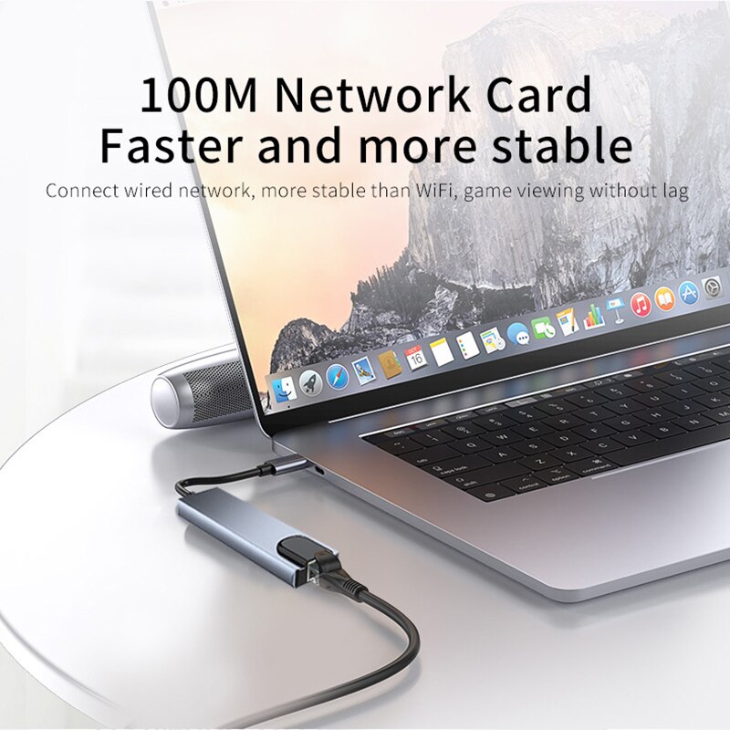 USB 8 in 1 Type C 3 1ถึง4K HDT - Home Office For Mac บทวิจารณ์และราคา