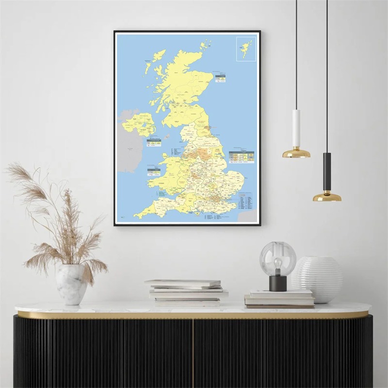 A1/A2 สหราชอาณาจักรแผนที่ UK ร - Home Office United Kingdom บทวิจารณ์และราคา