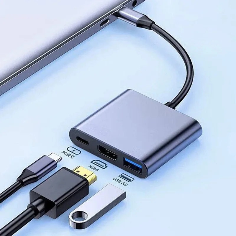 USB C HUB 3in1 ประเภท C 3.0 ถึ - Home Office For Mac บทวิจารณ์และราคา
