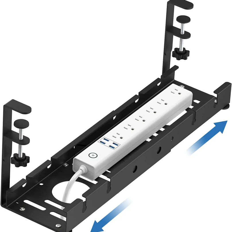รางเก็บสายไฟใต้โต๊ะแบบยืดหดได้ - Power Strip Desk บทวิจารณ์และราคา