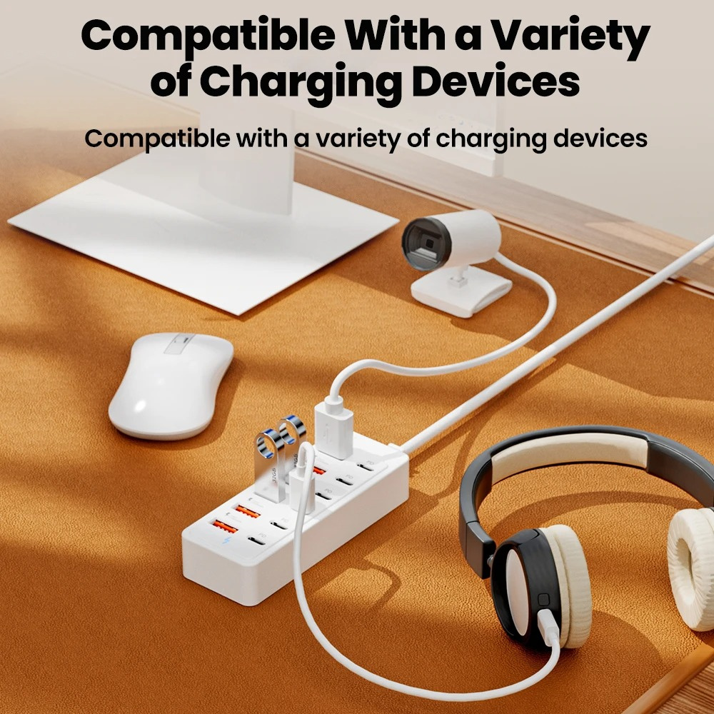 เครื่องชาร์จ USB 12 พอร์ต ประเ - Power Strip Desk บทวิจารณ์และราคา