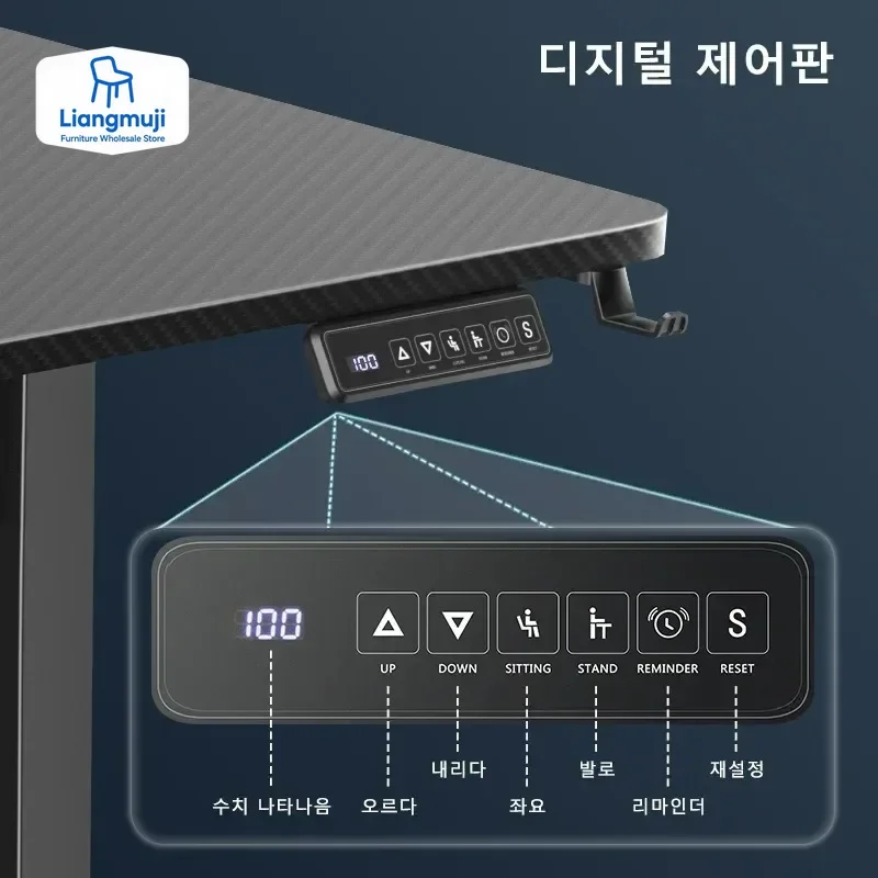 โต๊ะทำงานปรับระดับความสูงได้ พ - Home Office L Shaped Desk บทวิจารณ์และราคา