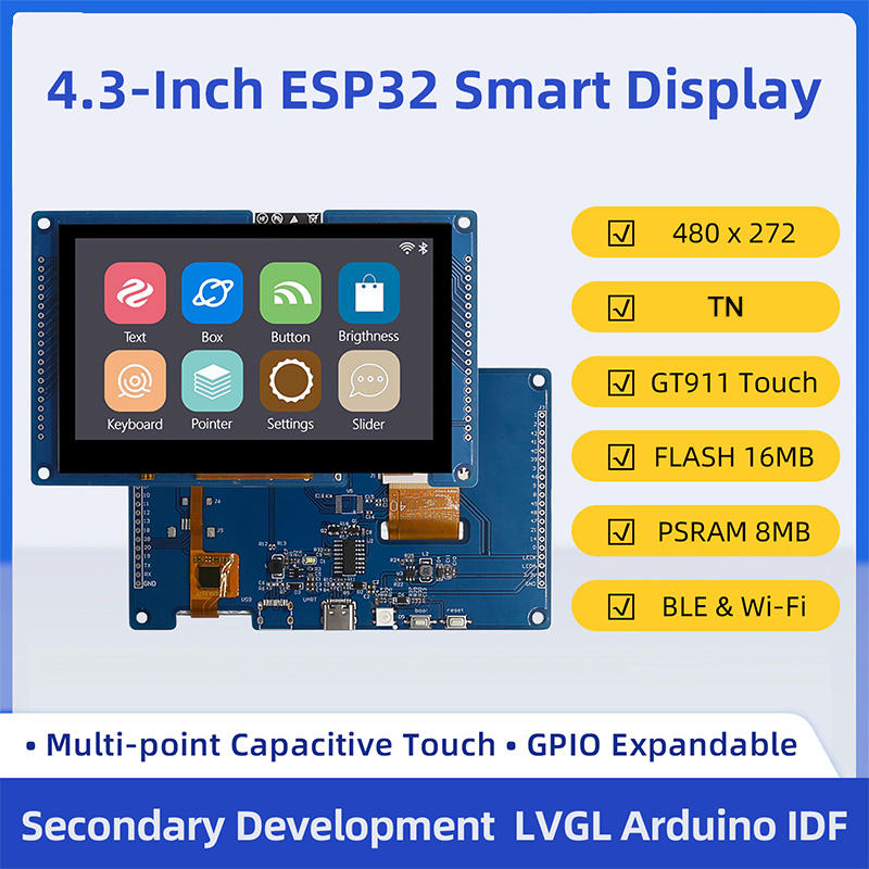 ESP32 S3 4.3 นิ้ว 480*272 หน้า - Monitor Arm Dual บทวิจารณ์และราคา