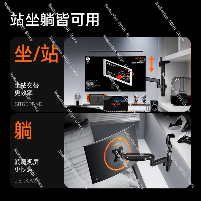 ขายึดจอภาพแบบติดเพดานแบบสองจอ, - Monitor Arm Dual บทวิจารณ์และราคา
