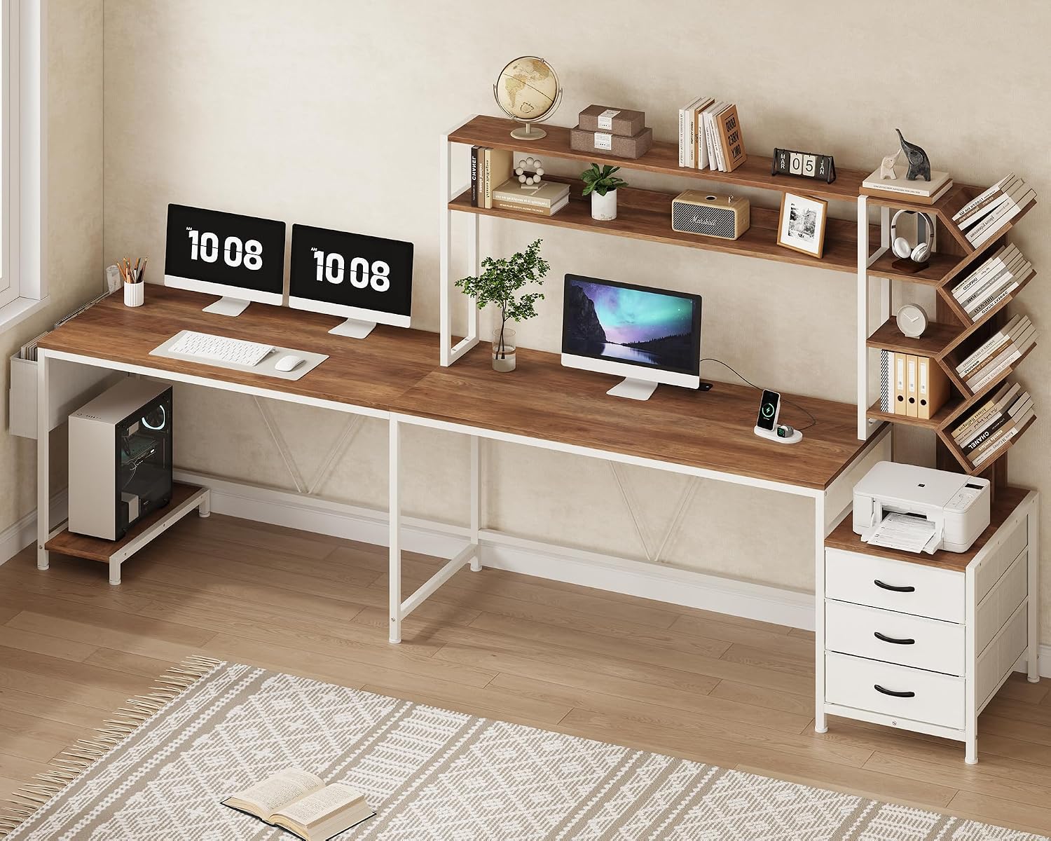 โต๊ะทำงานรูปตัว L ขนาด 63 นิ้ว - Home Office L Shaped Desk บทวิจารณ์และราคา