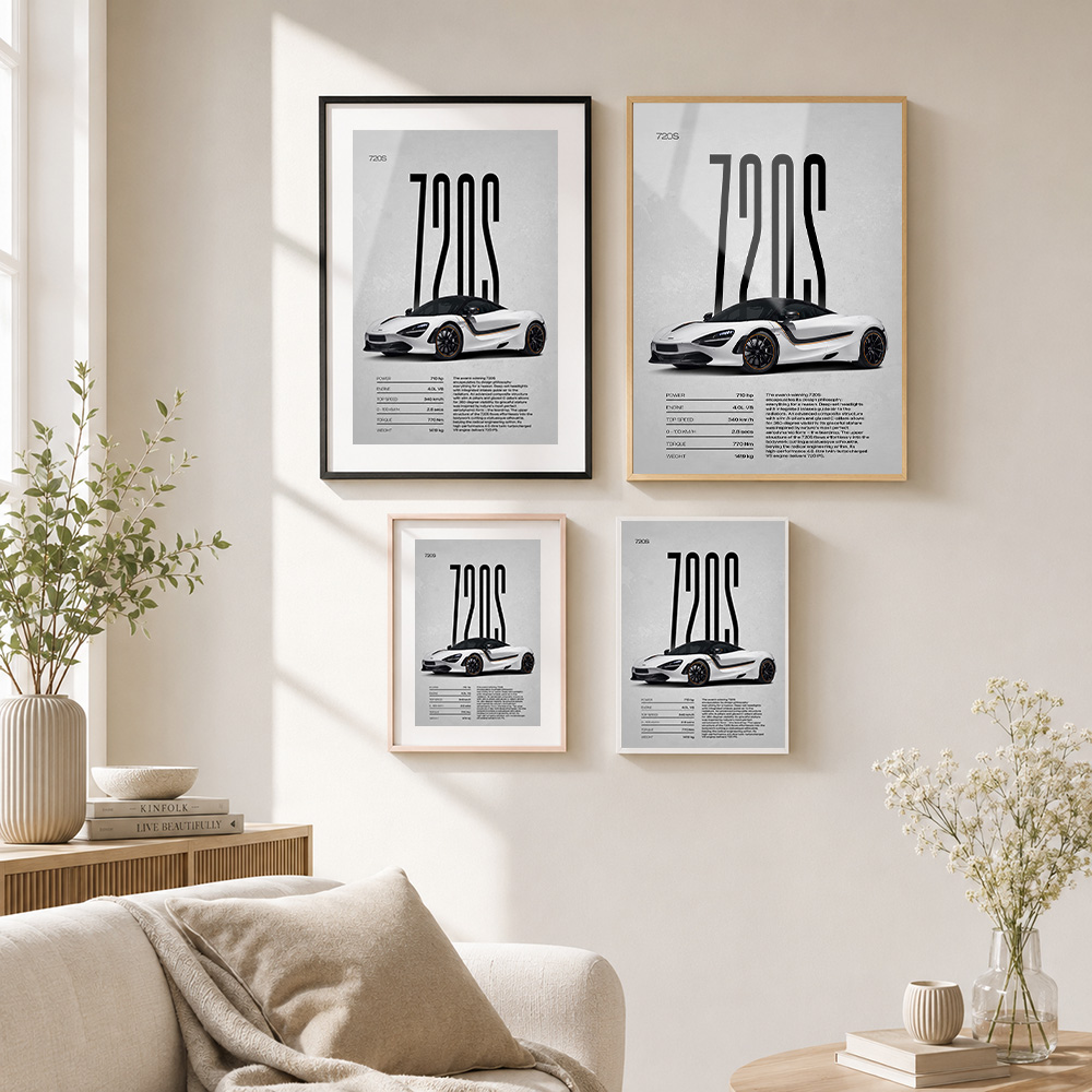 โปสเตอร์โลหะกรอบรูปรถยนต์ 720S - Home Office United Kingdom บทวิจารณ์และราคา