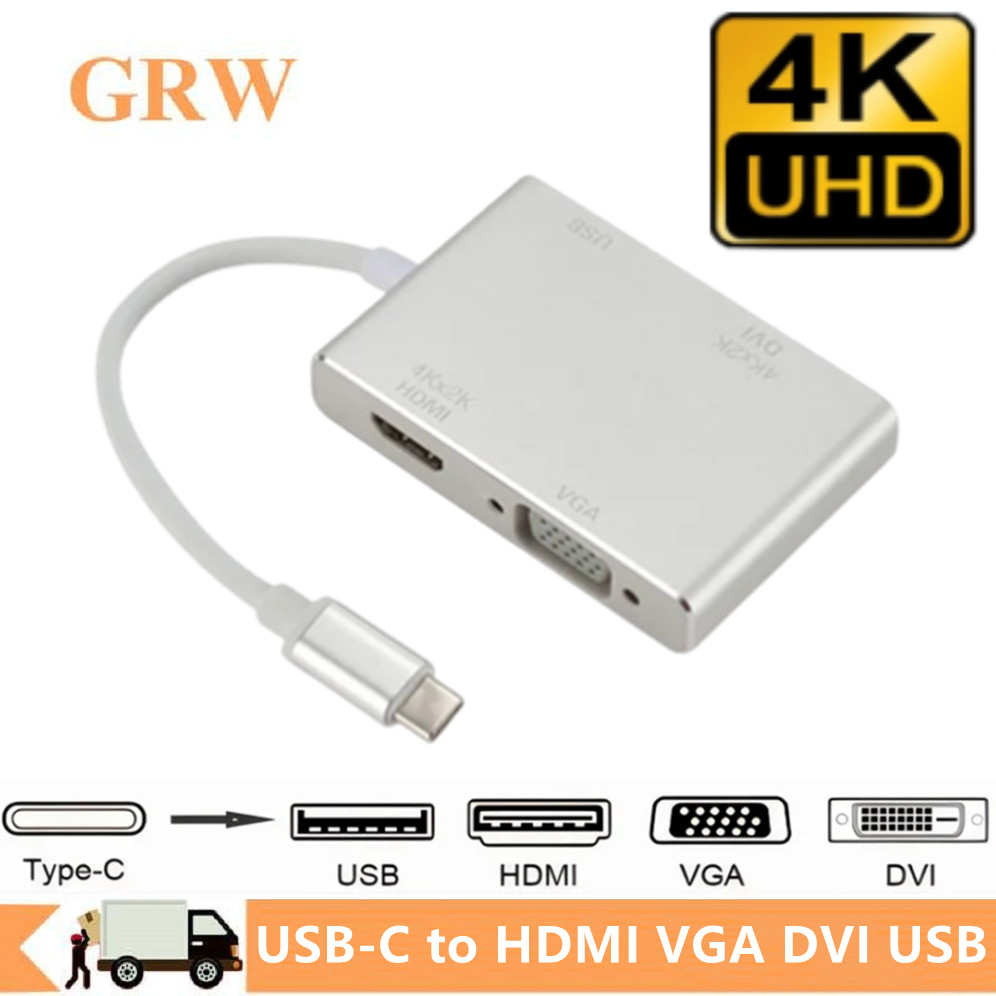 4K Type C เป็น HDMI VGA USB DV - Home Office For Mac บทวิจารณ์และราคา